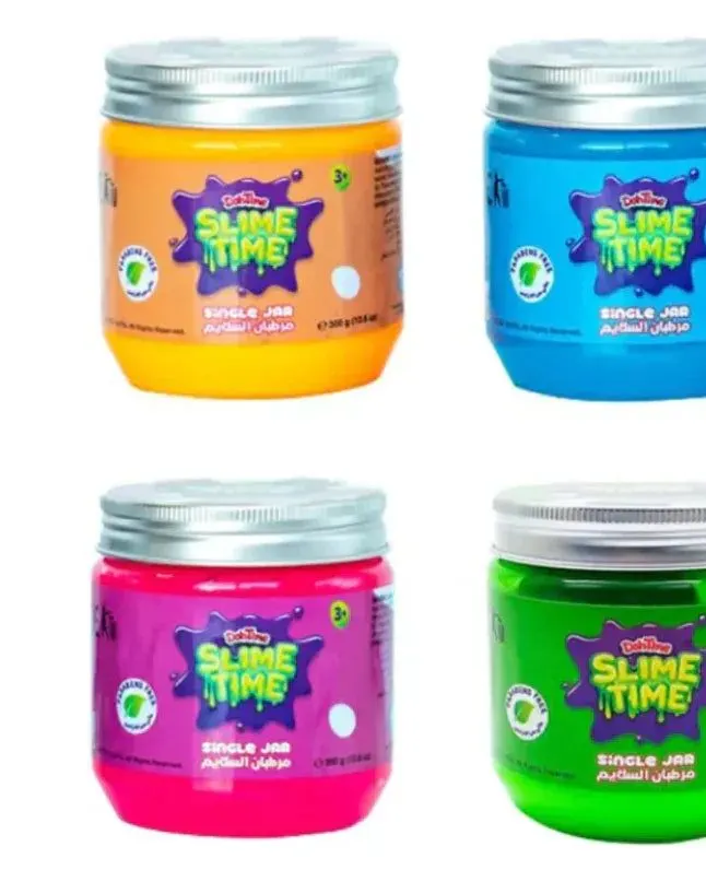 Dohtime Slimetime Single Jar 300G Assorted 1 Pc Multicolor Age- 3 Years & Above