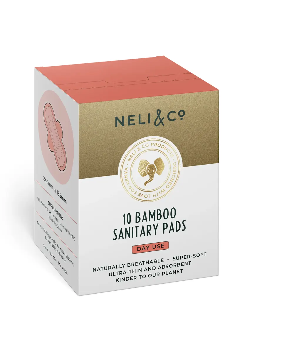 Neli & Co Bamboo Sanitary Pads Pack of 10 Day Use
