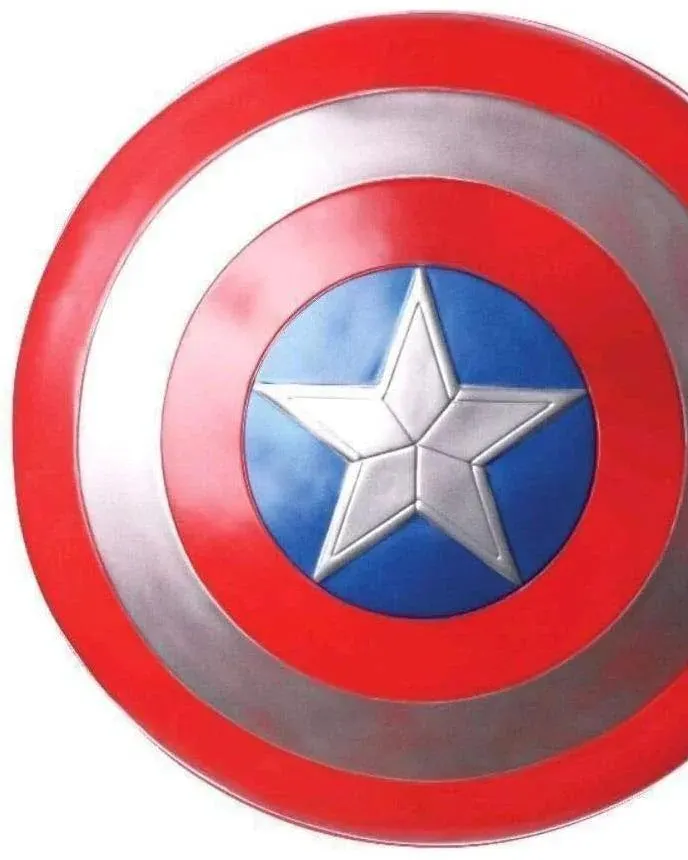Rubies 12-Inch Captain America Metallic Shield Kids Costume Accessory Kit Age- 4 Years & Above