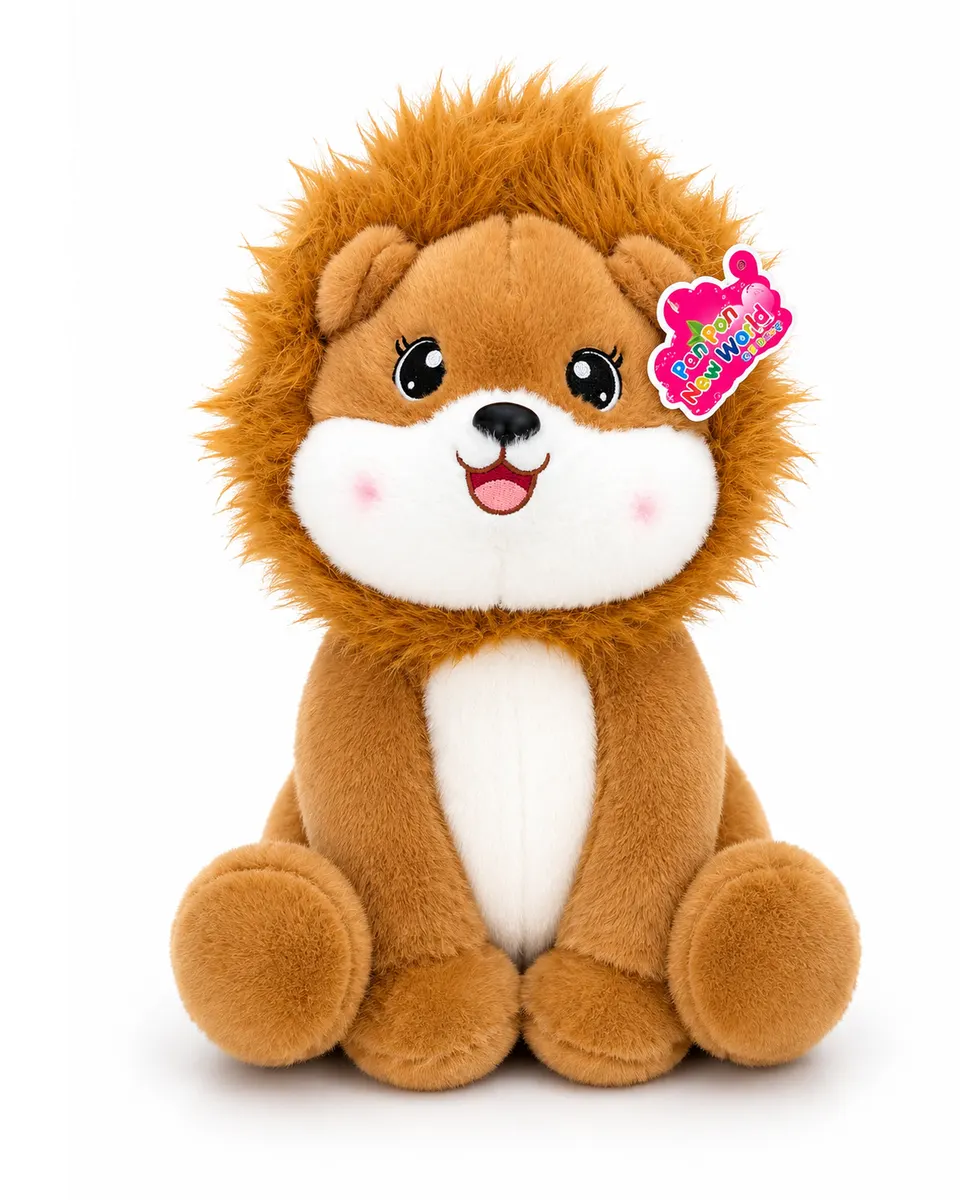 Pibi Soft Toys Teddy Lion 35cm Age - Newborn & Above