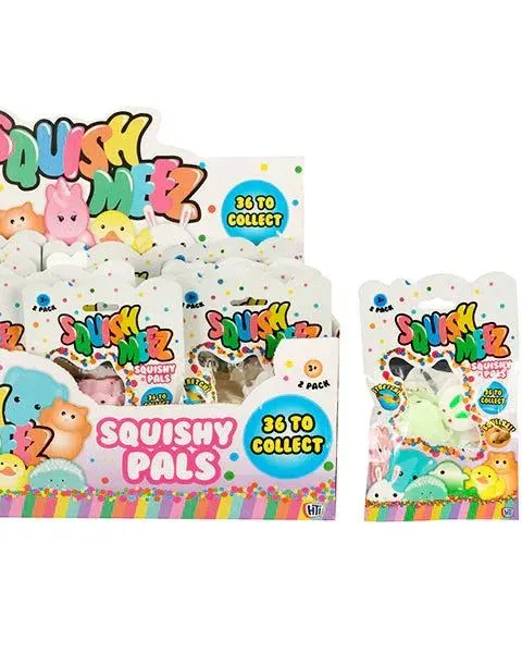 Pibi Squish Meez Squishy Pals Toys 2 Pack Assorted Age-3 Years & Above