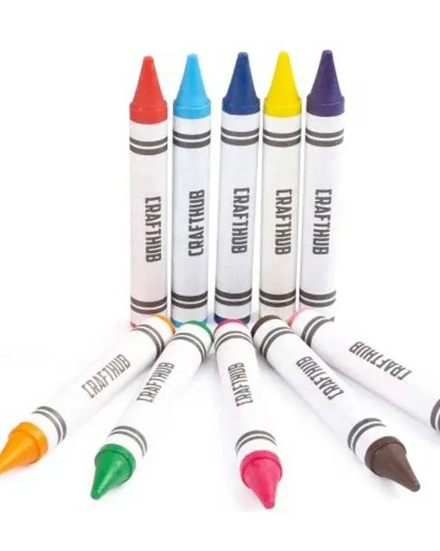Pibi Super Jumbo Crayons Pack of 10 Age-3 Years & Above