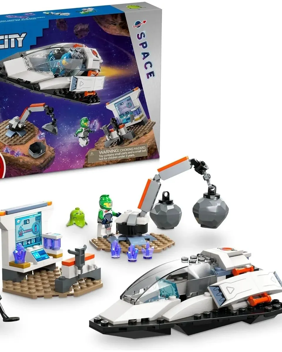Lego Spaceship and Asteroid Discovery Building Blocks Multicolor Age- 4 Years & Above