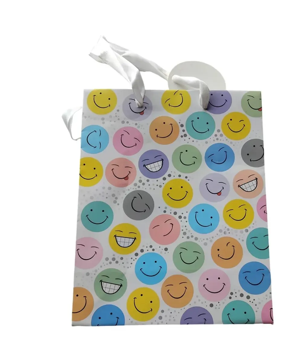 Pibi Cute Smiley Emoji's Gift Bag Medium Age- Newborn & Above