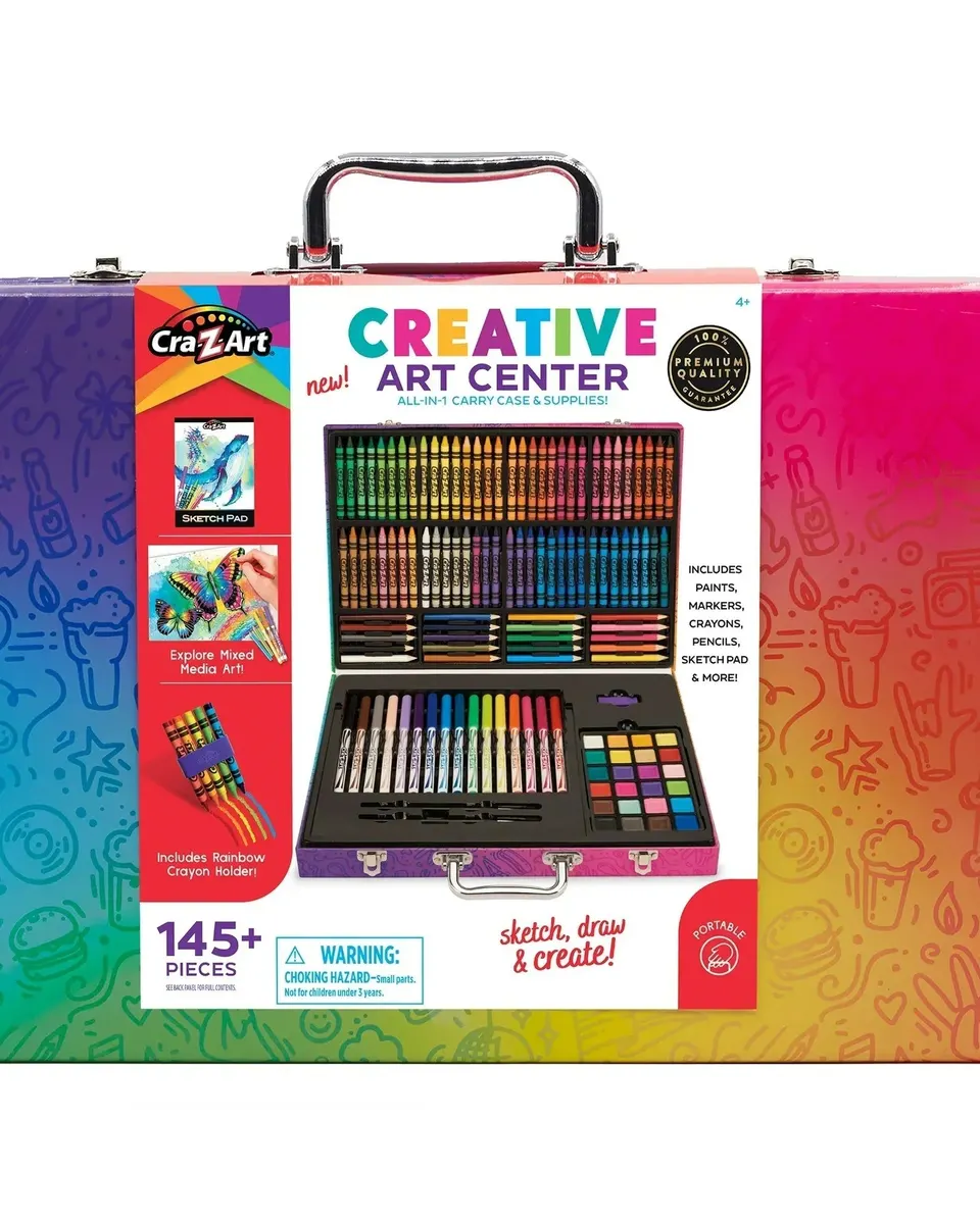 Cra-Z-Art Creative Art Center - 145 pcs Multicolor Age- 4 Years & Above