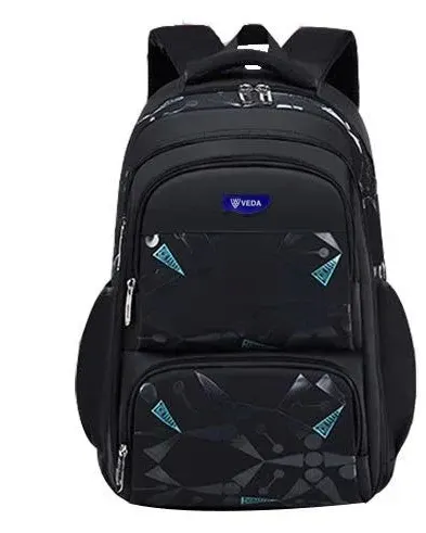 Veda School Bag BGS88-03 Black Age- 8 Years & Above