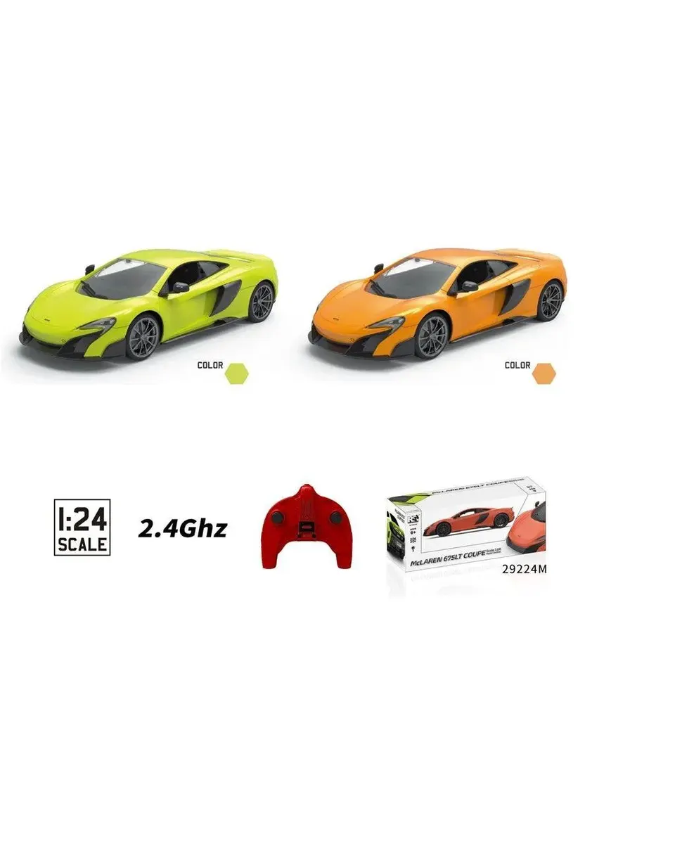 Mclaren 675Lt Battery-Body: Car with 1:24 Scale & Remote Control Assorted Age- 4 Years & Above