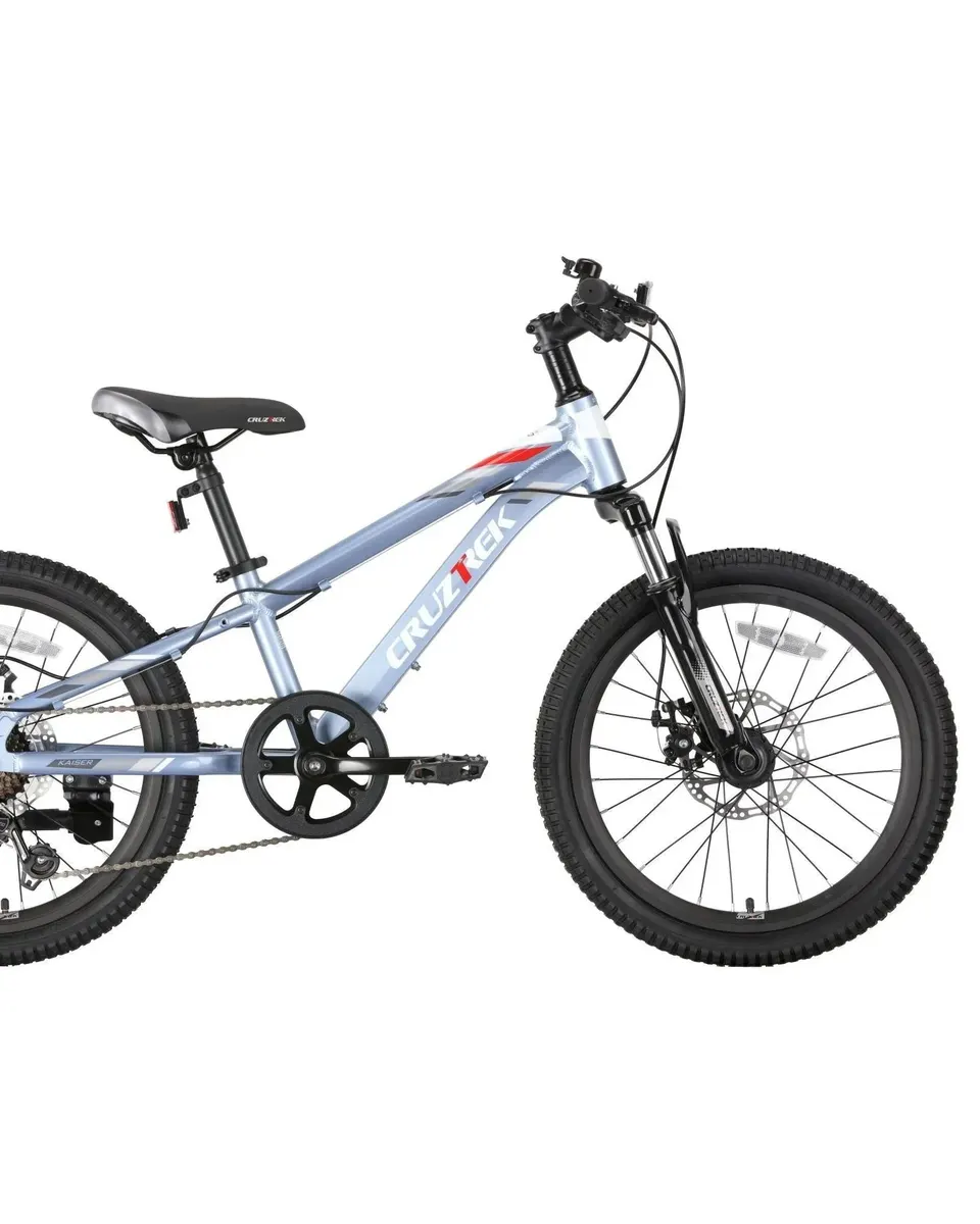CRUZTREK 6061 Aluminum Alloy Special-Shaped Tubes Junior Bike Frame Size 20 with Gear and Disc Age- 7 Years to 11 Years